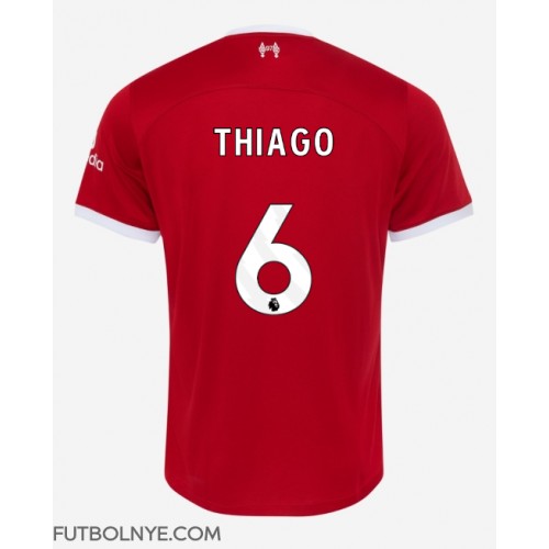 Camiseta Liverpool Thiago Alcantara #6 Primera Equipación 2023-24 manga corta